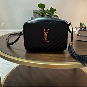 YSL Lou Camera Bag. Medium. Black. New Edition.